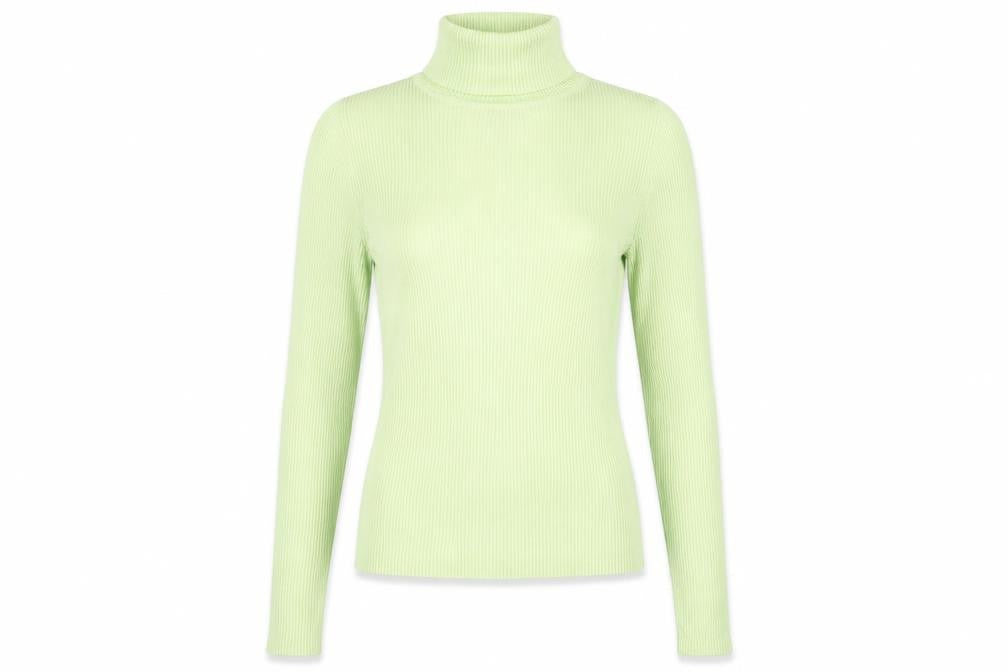 Gap Women’s Green Roll Neck Cotton Slim Fit Jumper Size M