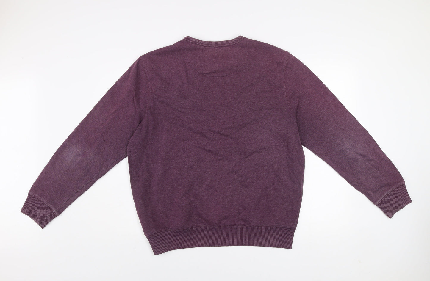 Marks and Spencer Men’s Purple Regular Fit Cotton Sweatshirt L