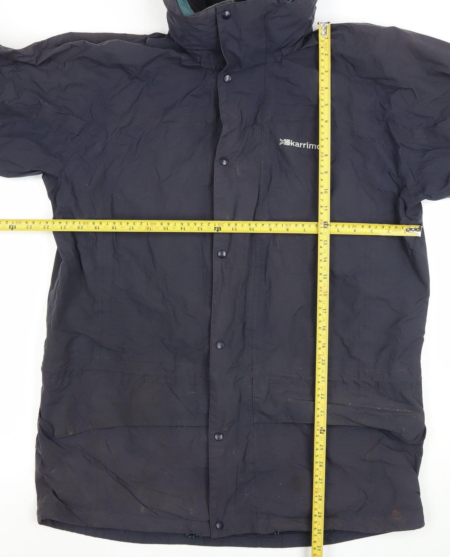 Karrimor Men's Blue Waterproof Parka Jacket Size M Outdoor Hiking