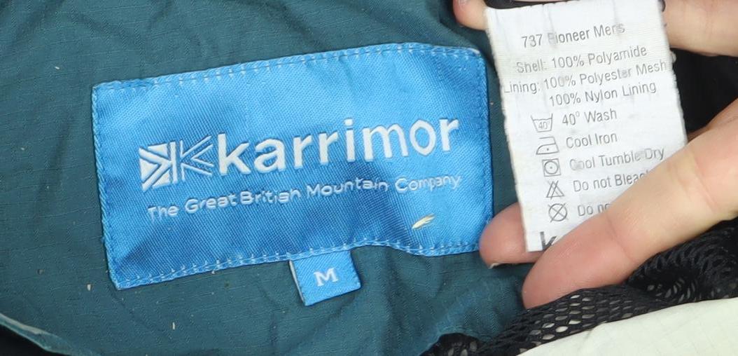 Karrimor Men's Blue Waterproof Parka Jacket Size M Outdoor Hiking