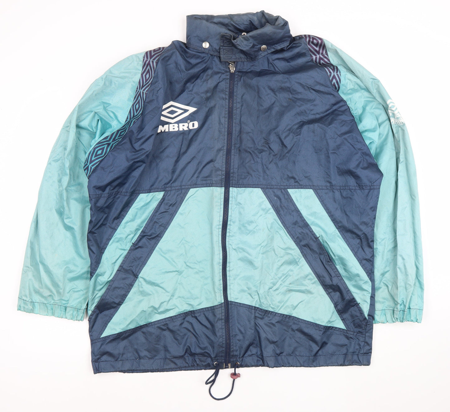 Umbro Men’s Blue 90s Retro Windbreaker Jacket Size L