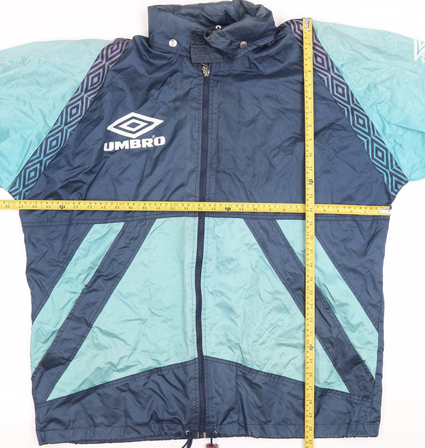Umbro Men’s Blue 90s Retro Windbreaker Jacket Size L