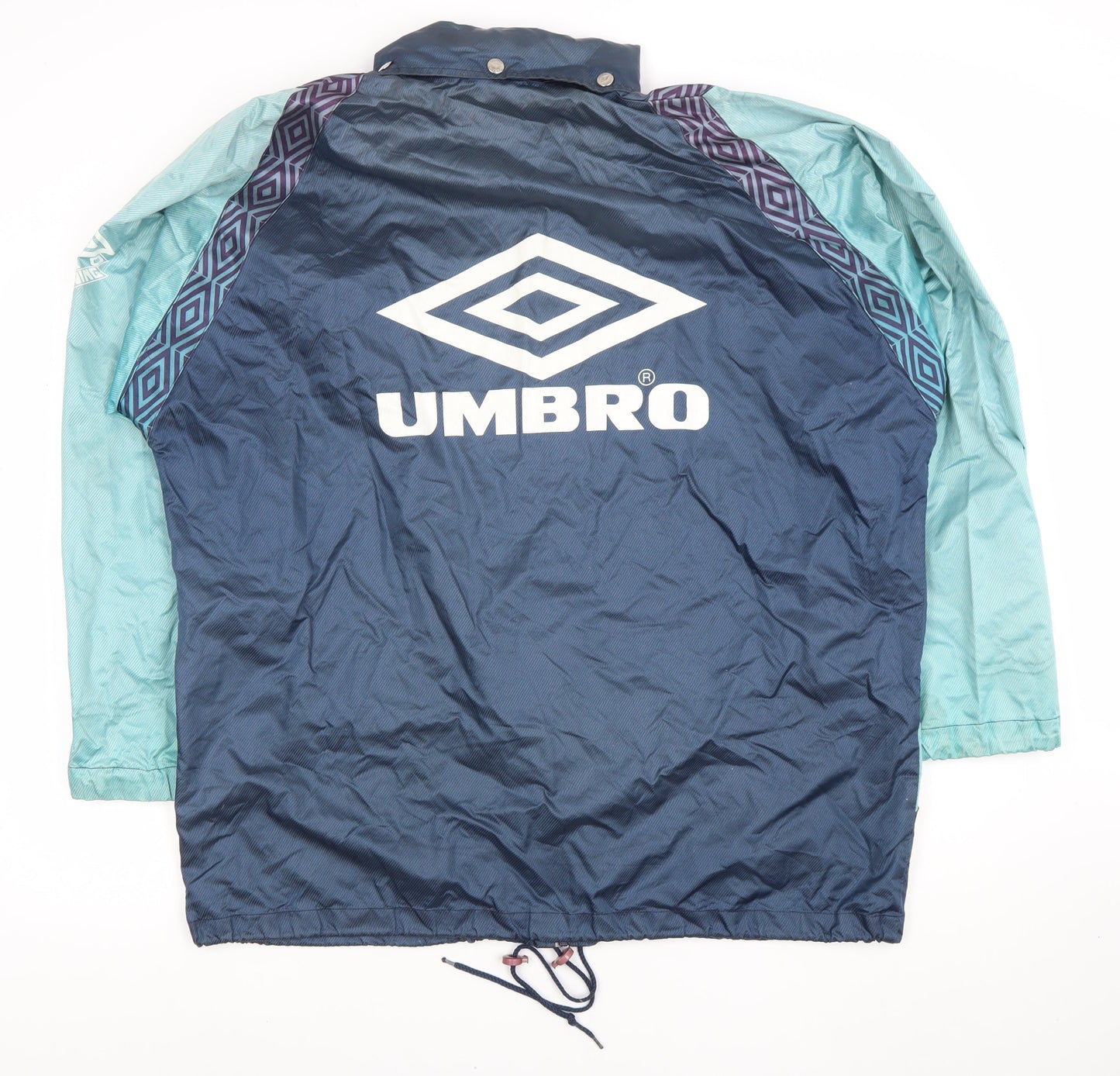 Umbro Men’s Blue 90s Retro Windbreaker Jacket Size L