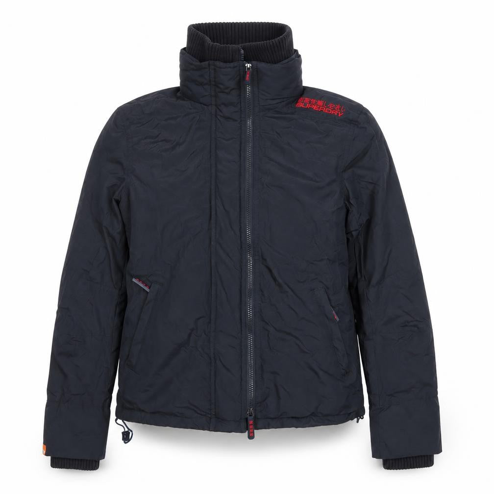 Womens UK Size L Regular Superdry Black Nylon Jacket
