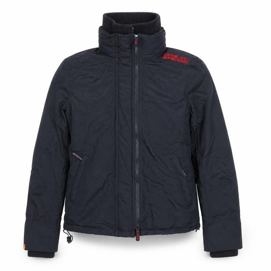 Womens UK Size L Regular Superdry Black Nylon Jacket