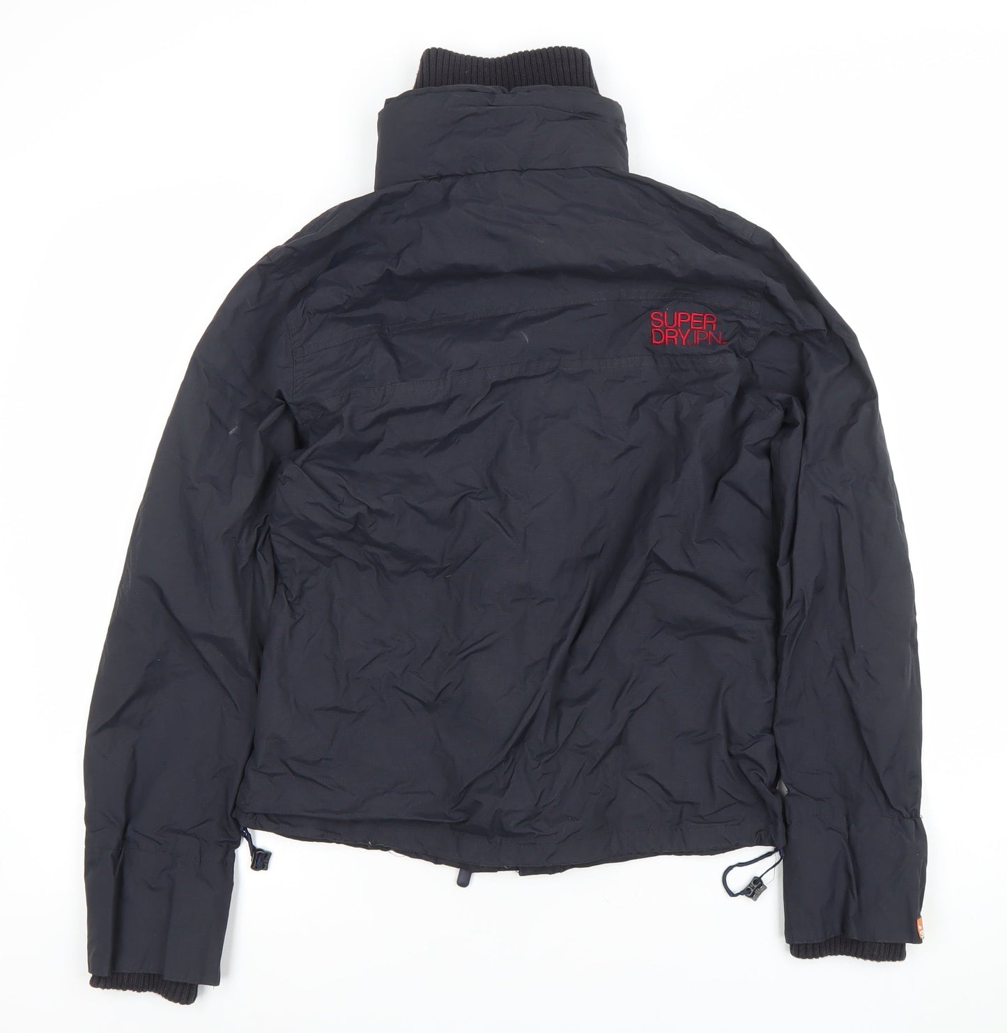 Superdry Women Black Large Double Black Label Full Zip Jacket