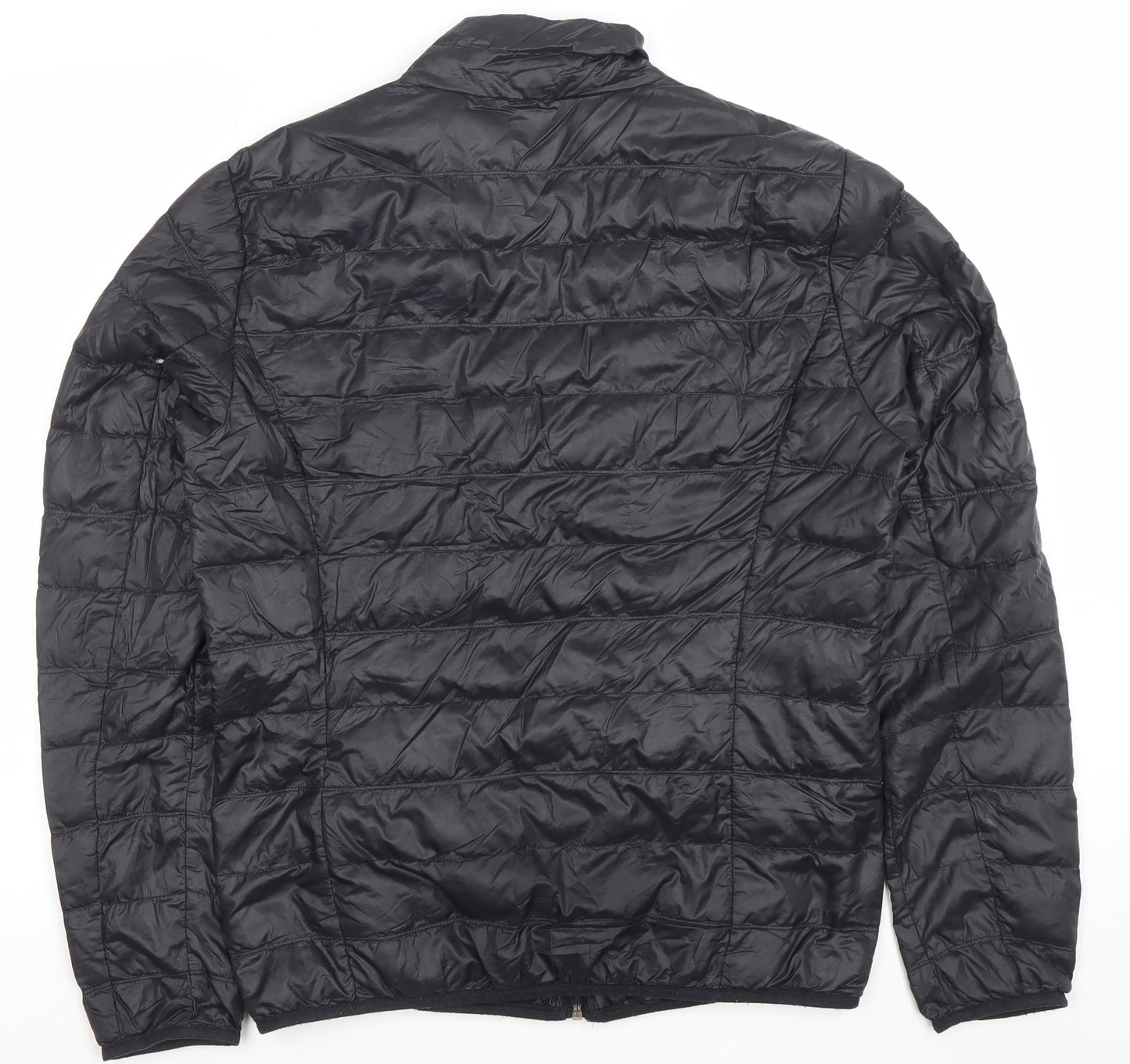 Emporio Armani EA7 Men's Black Medium Puffer Jacket Lightweight Nylon