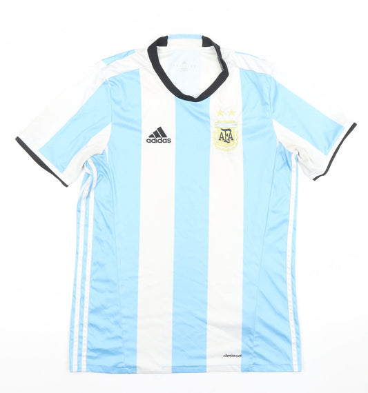Adidas Men's Blue Argentina Football Jersey T-Shirt Size M