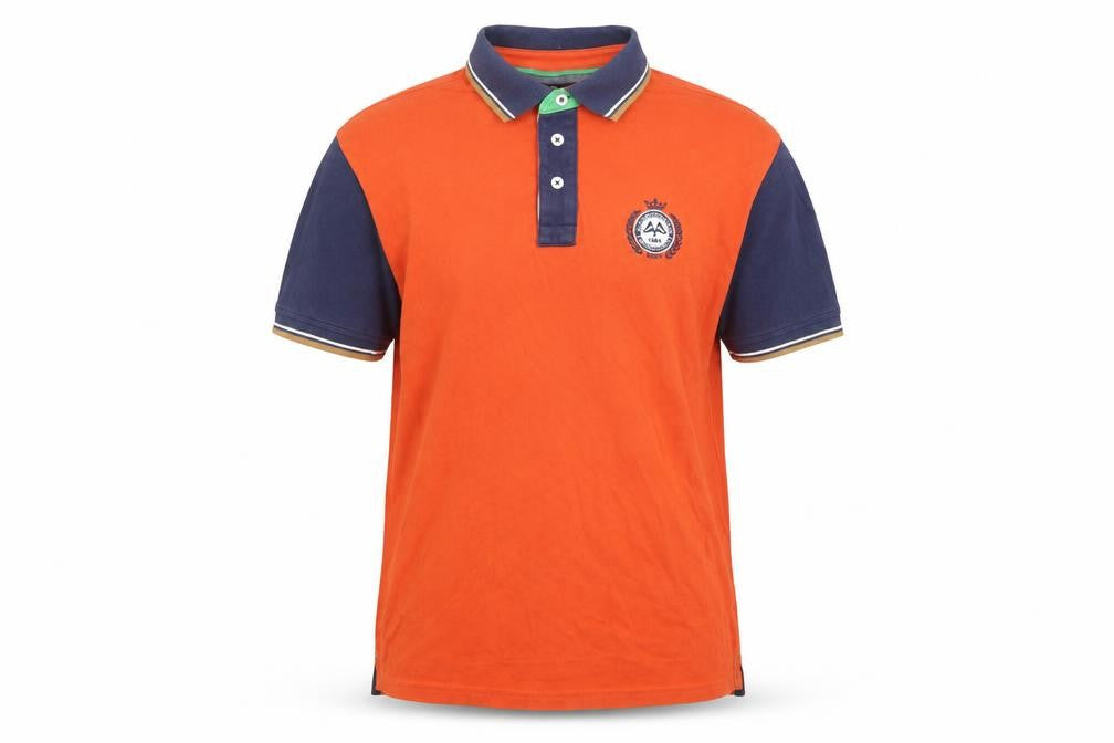 Marks and Spencer Blue Harbour Men's Orange Tailored Fit Polo Shirt M