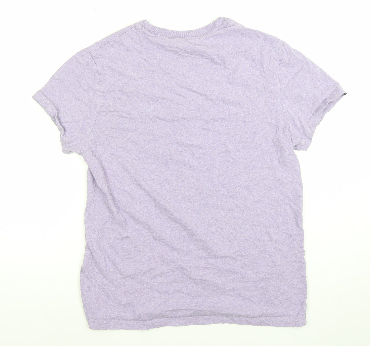 Mens UK Size L Superdry Purple  Cotton T-Shirt