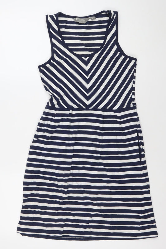 Mountain Warehouse Women’s Blue Striped Sleeveless Tank Dress Size 8