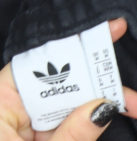 Adidas Men's Black Jogger Trousers Size M Fleece Activewear