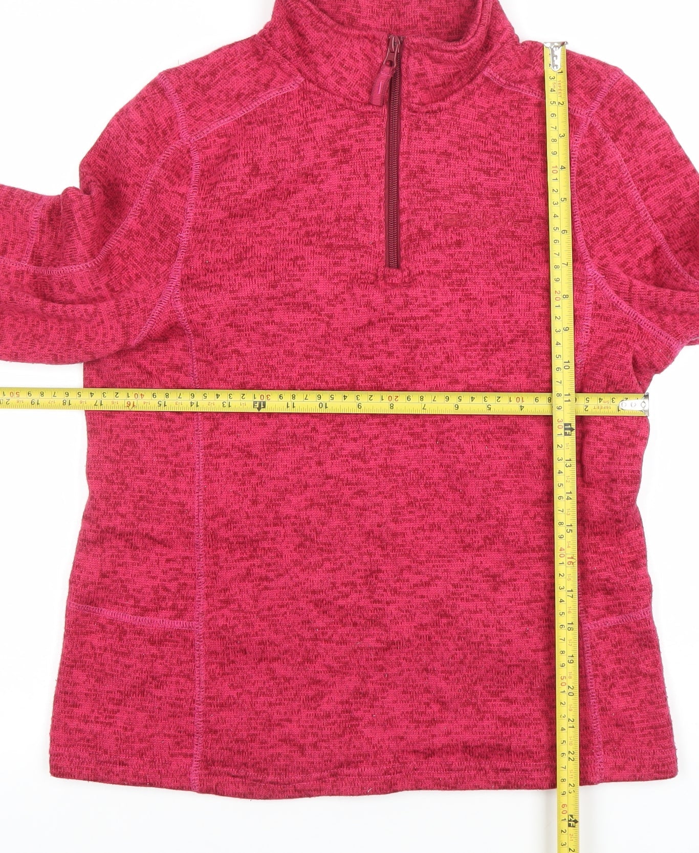 Mountain Warehouse Womens Pink Fleece Pullover Sweatshirt UK 10