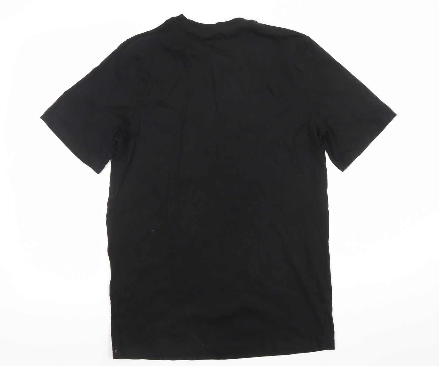 Jack & Jones Men's Black Crew Neck Cotton T-Shirt Size L