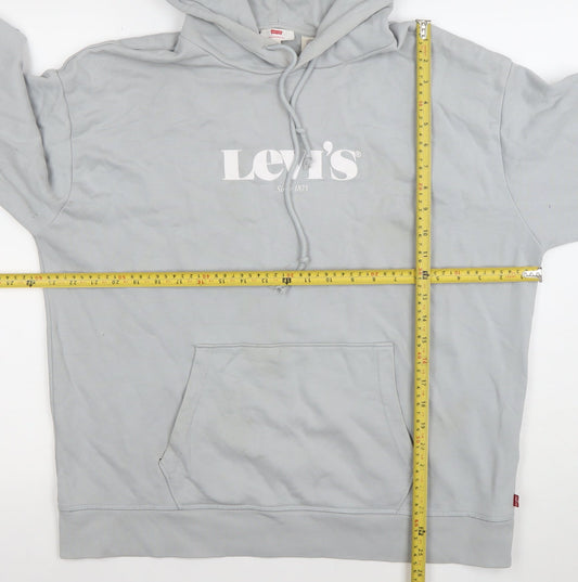 Womens UK XL Regular Levi's Grey Pullover Hoodie