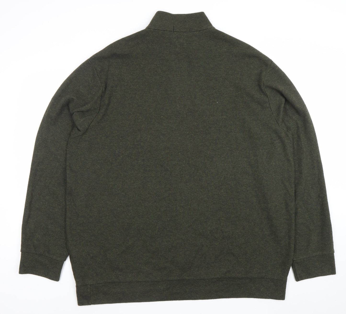 Polo Ralph Lauren Men's Green 2XL 1/4 Zip Pullover Sweatshirt