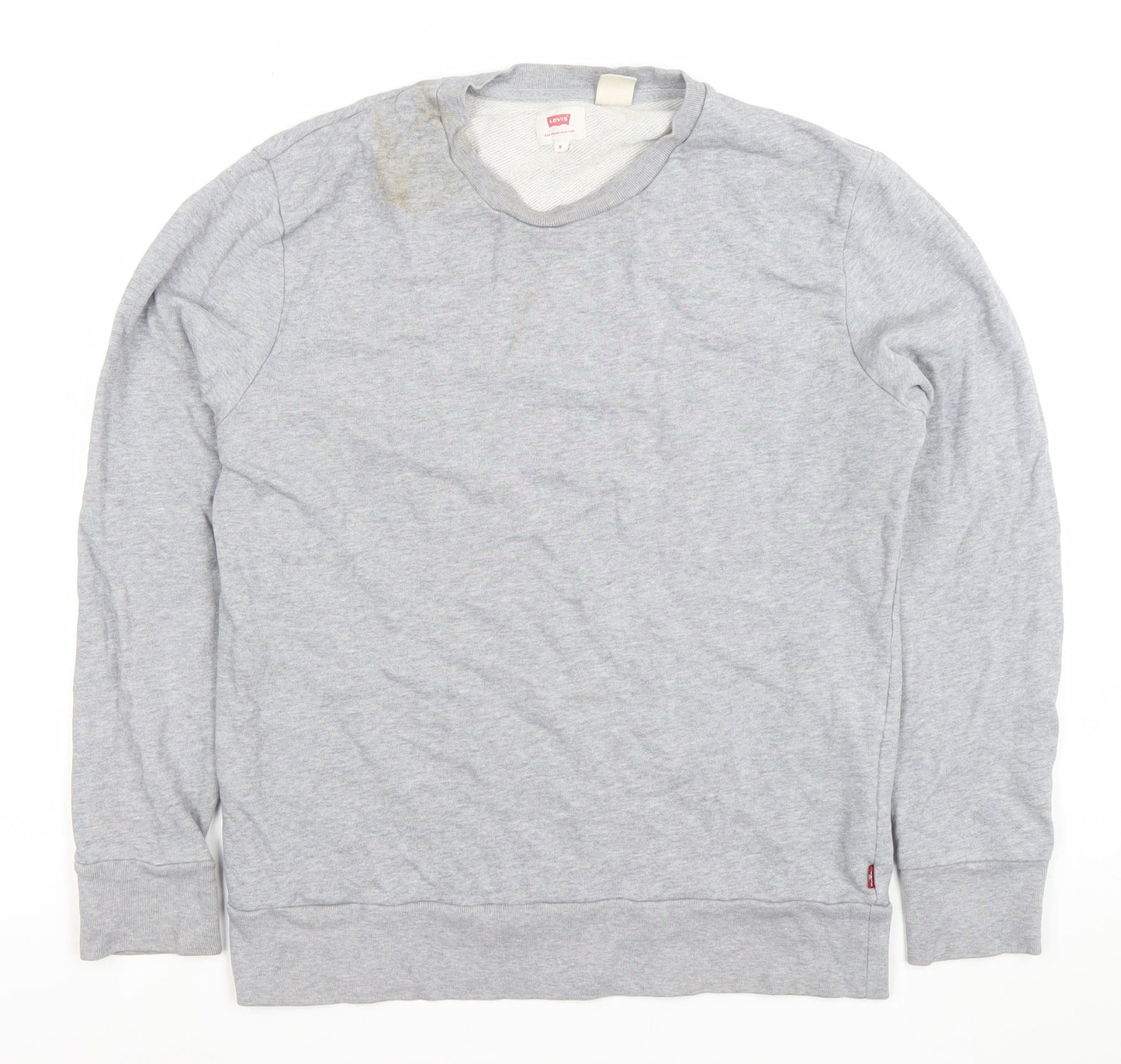 Mens UK S Regular Levi's Grey Pullover Sweatshirt