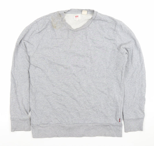 Mens UK S Regular Levi's Grey Pullover Sweatshirt