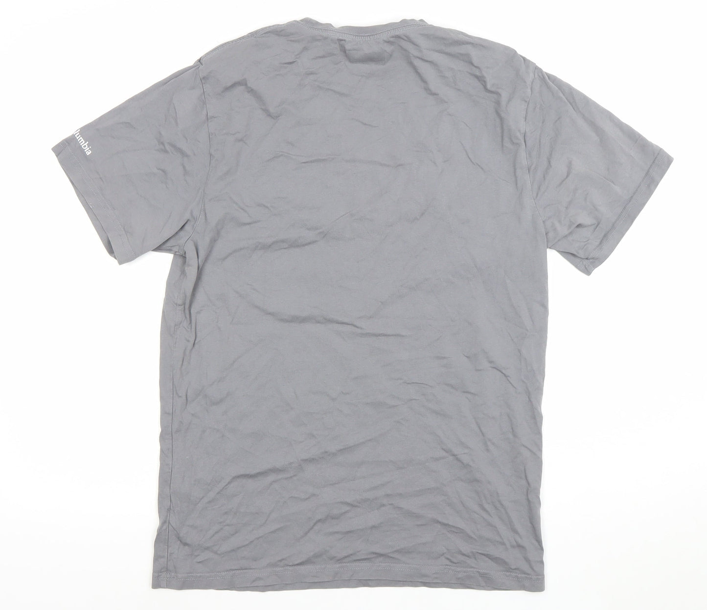 Columbia Men's Grey Short Sleeve Crew Neck T-Shirt M Cotton Blend