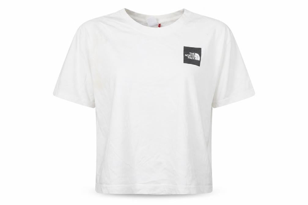 Womens UK Size L The North Face White 100% Cotton T-Shirt