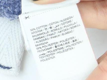 Superdry Women Blue Pullover Hoodie Small Athletic Graphic Print