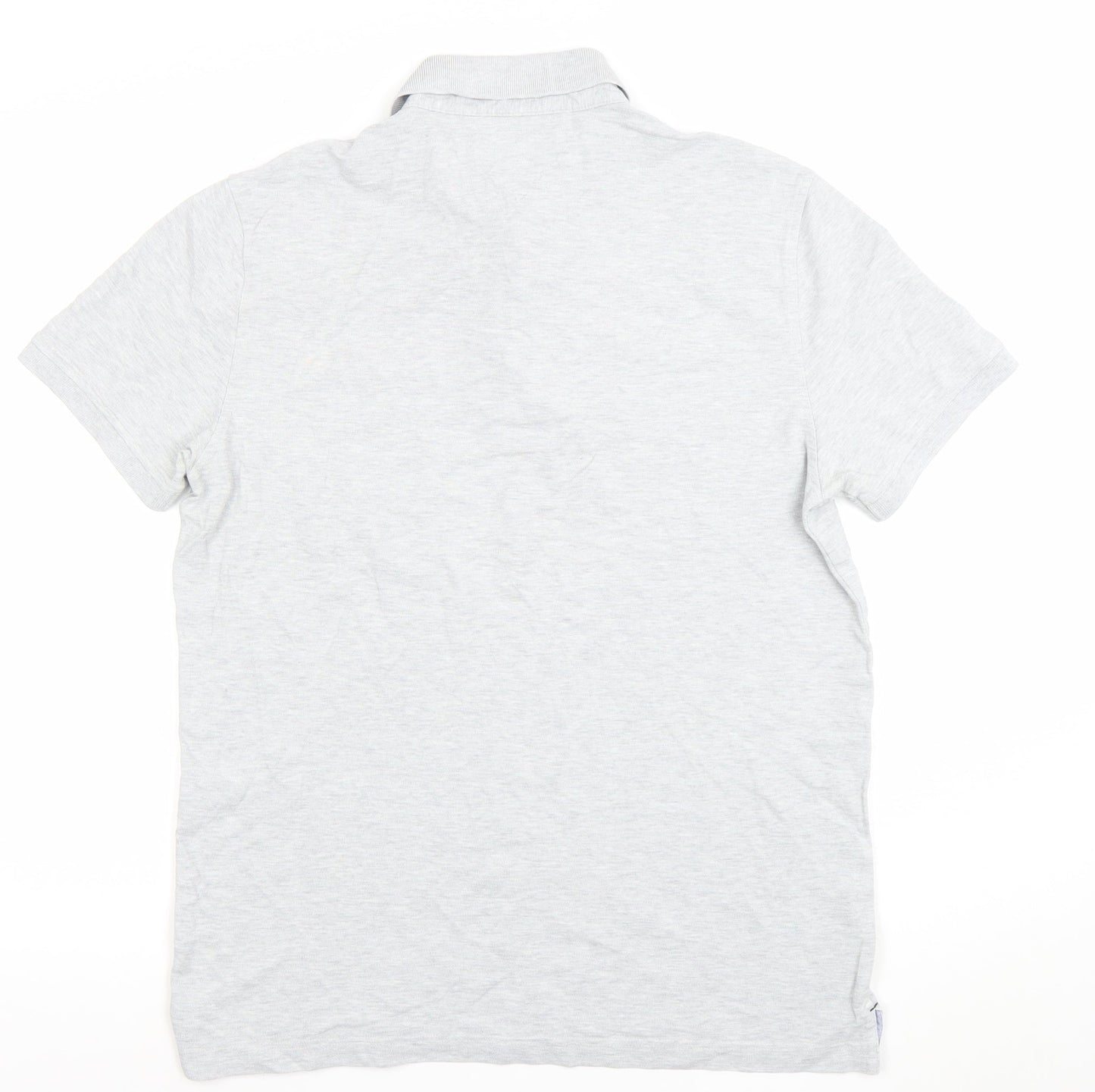 Tommy Hilfiger Men's Grey Slim Fit Polo Shirt Size L