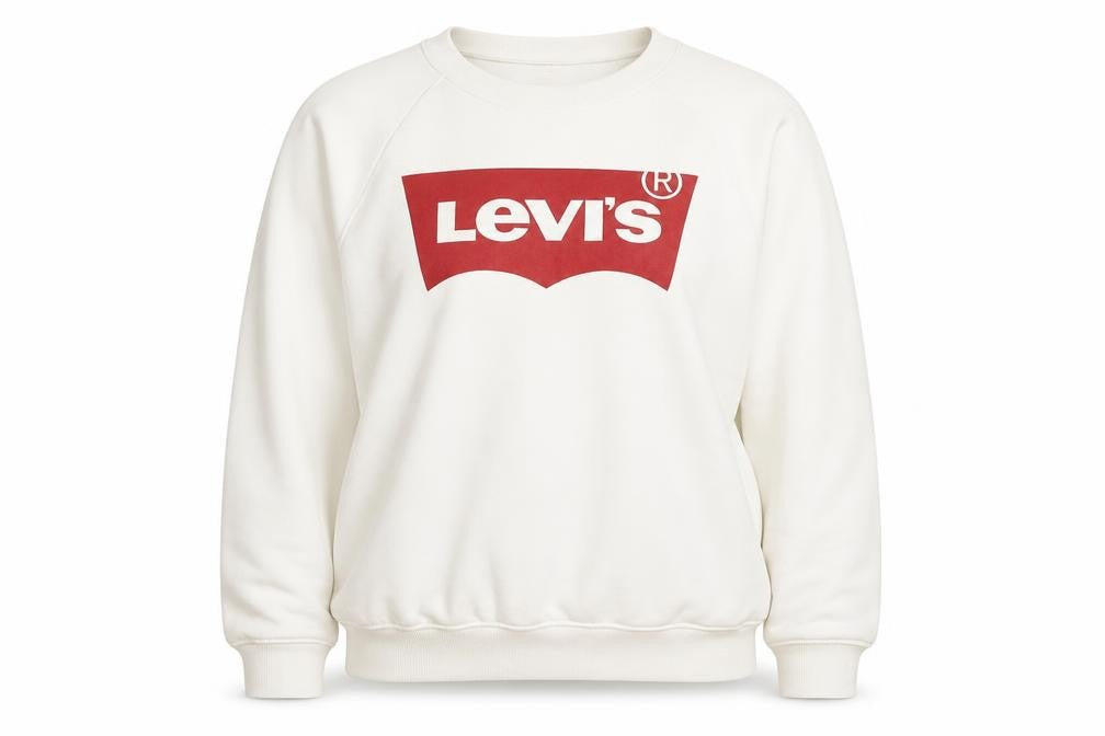 Womens UK M Regular Levi's White Pullover Sweatshirt
