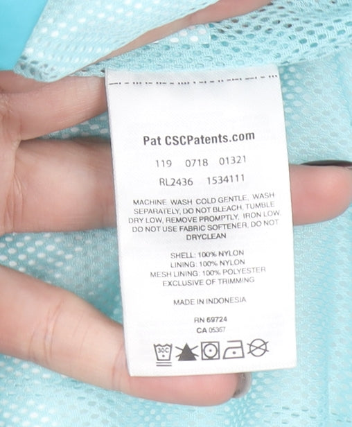 Columbia Womens Blue XS Waterproof Hooded Rain Jacket