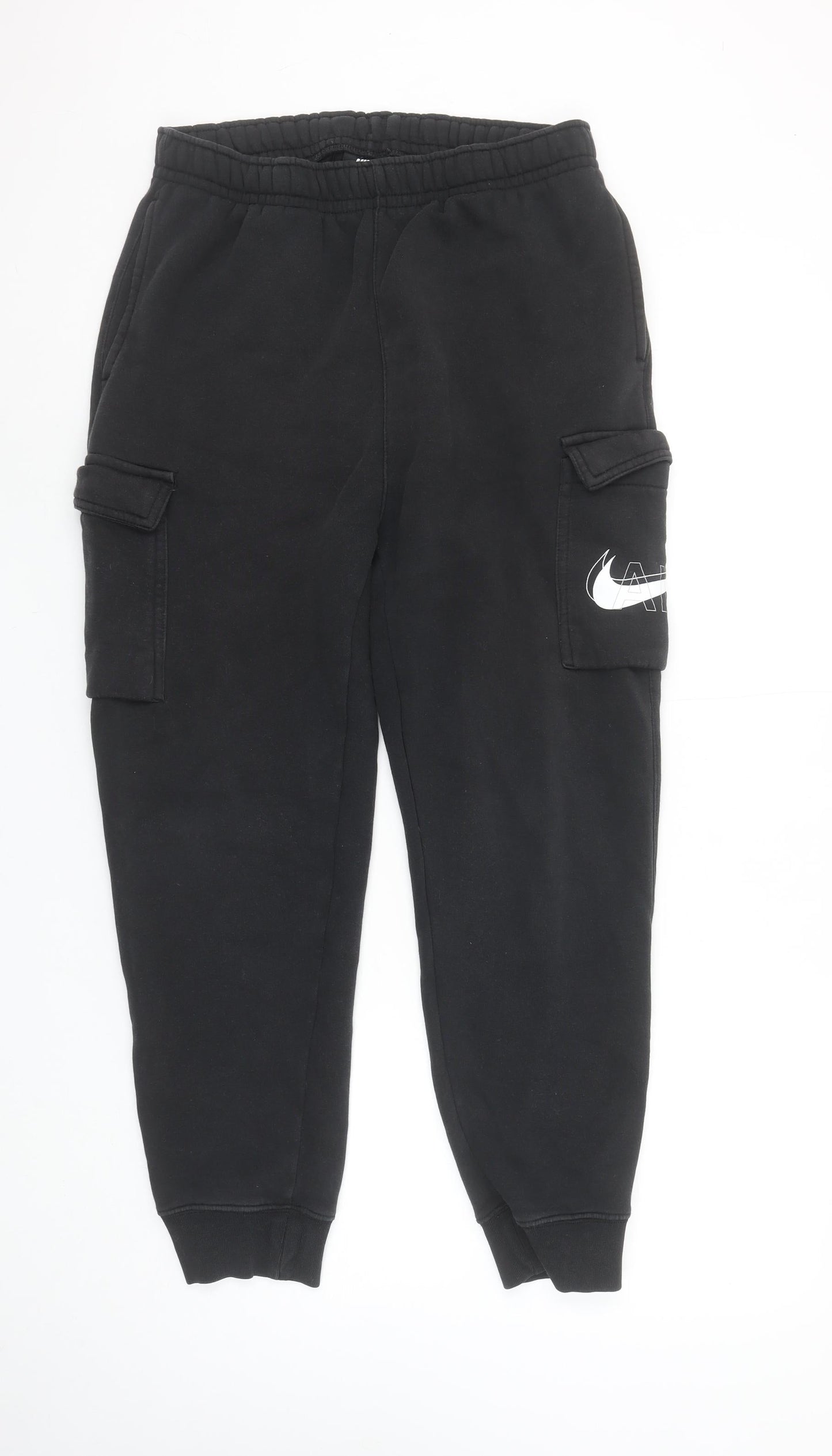Nike Men's Black Cargo Jogger Sweatpants M Cotton Blend