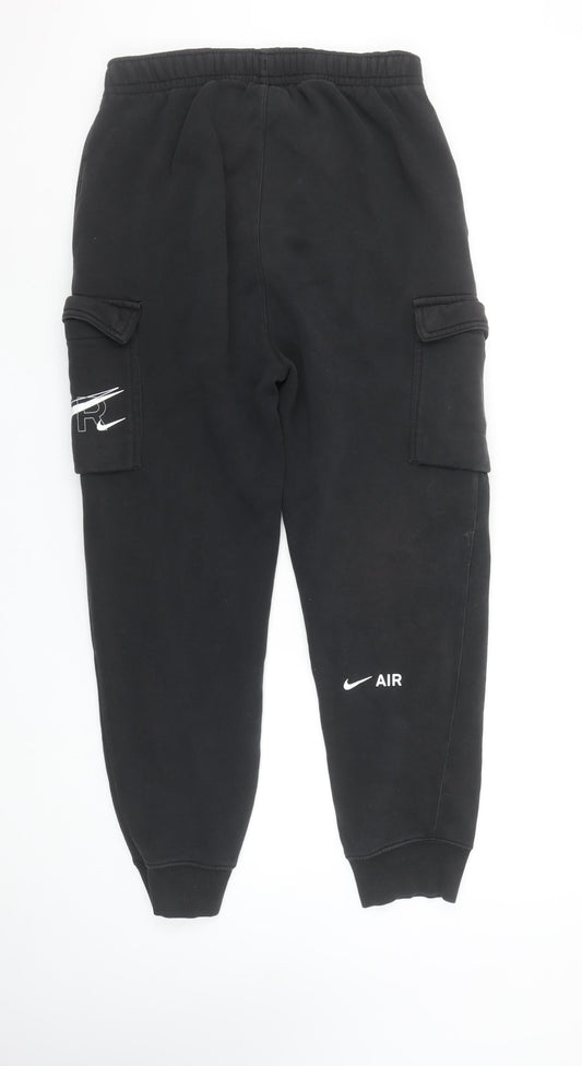 Nike Men's Black Cargo Jogger Sweatpants M Cotton Blend
