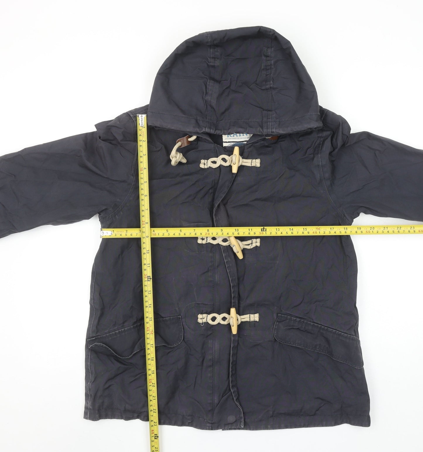 Seasalt Cornwall Women's Blue Hooded Toggle Jacket Size 12