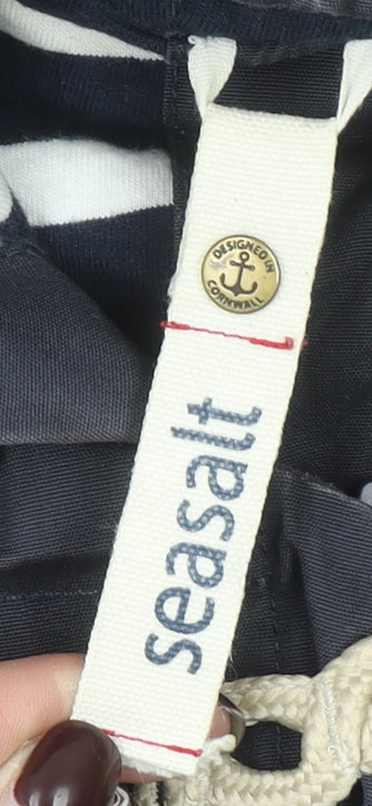 Seasalt Cornwall Women's Blue Hooded Toggle Jacket Size 12