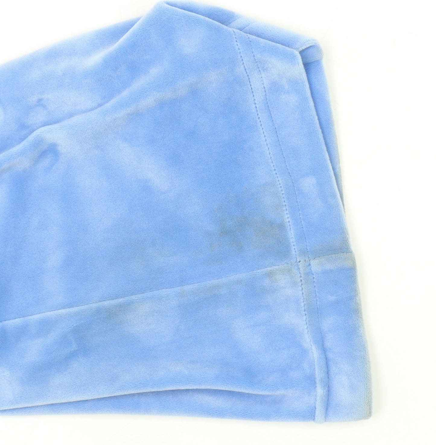 Juicy Couture Women Blue Velour Sweatpants XL Elastic Waist Drawstring