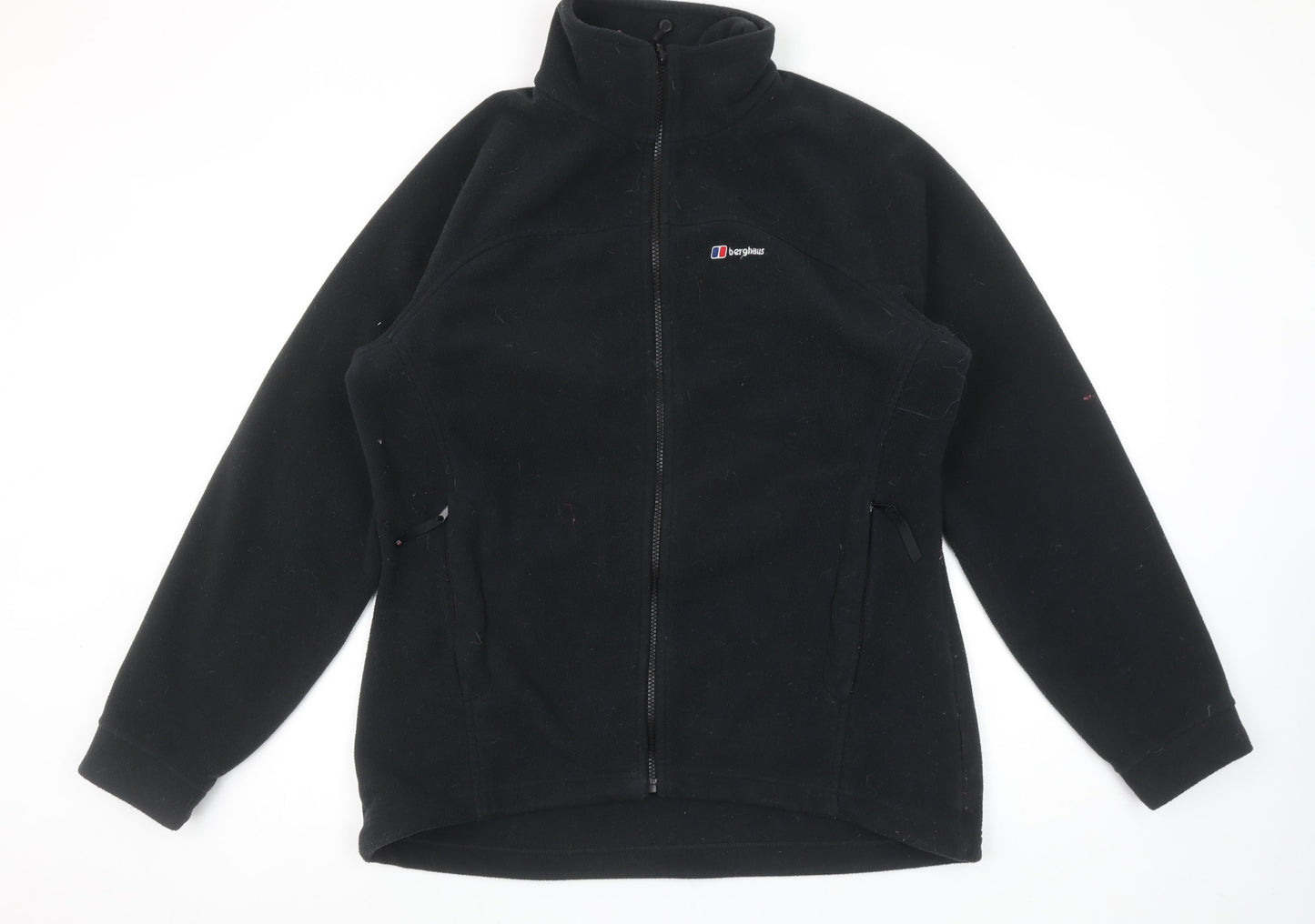 Berghaus Women Black Size 16 Fleece Zip Jacket Outdoor