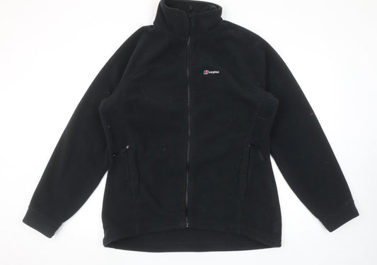 Berghaus Women Black Size 16 Fleece Zip Jacket Outdoor