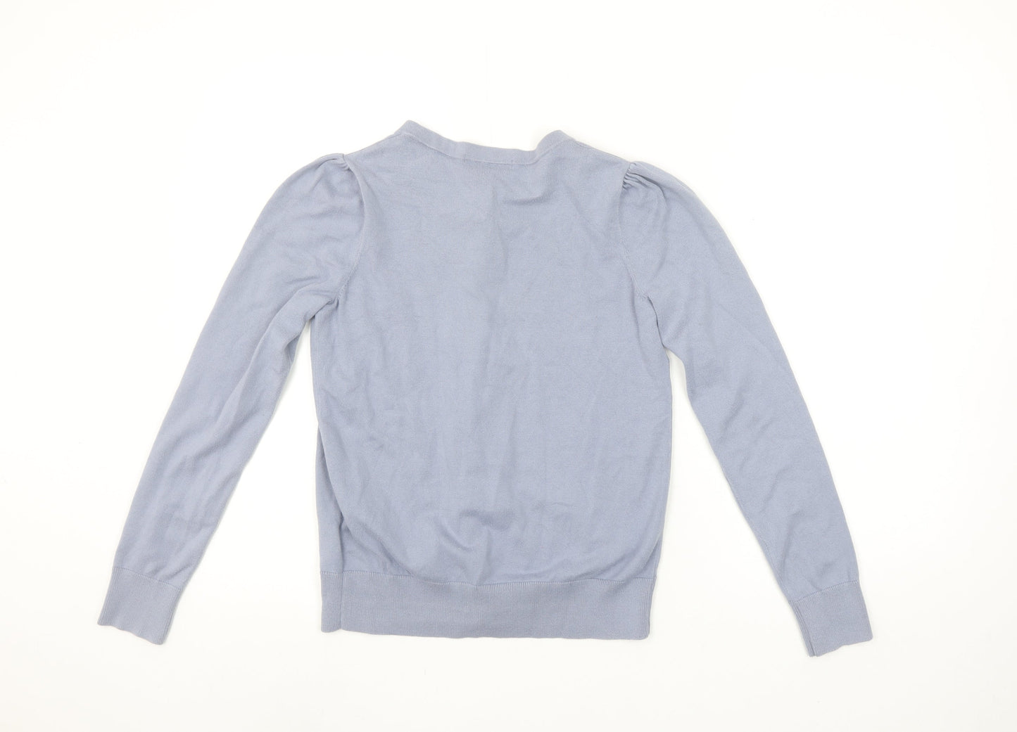 Boden Women Blue Cotton Knit Button Cardigan Size S