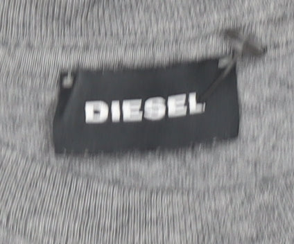 Diesel Boys Grey 10 Years Basic Logo Cotton T-Shirt