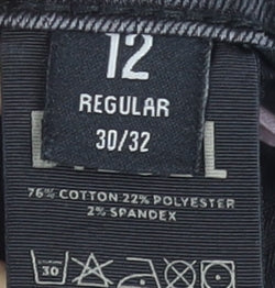 Diesel Women's Black Skinny Jeans Size 12 Regular 30/32 Stretch Denim