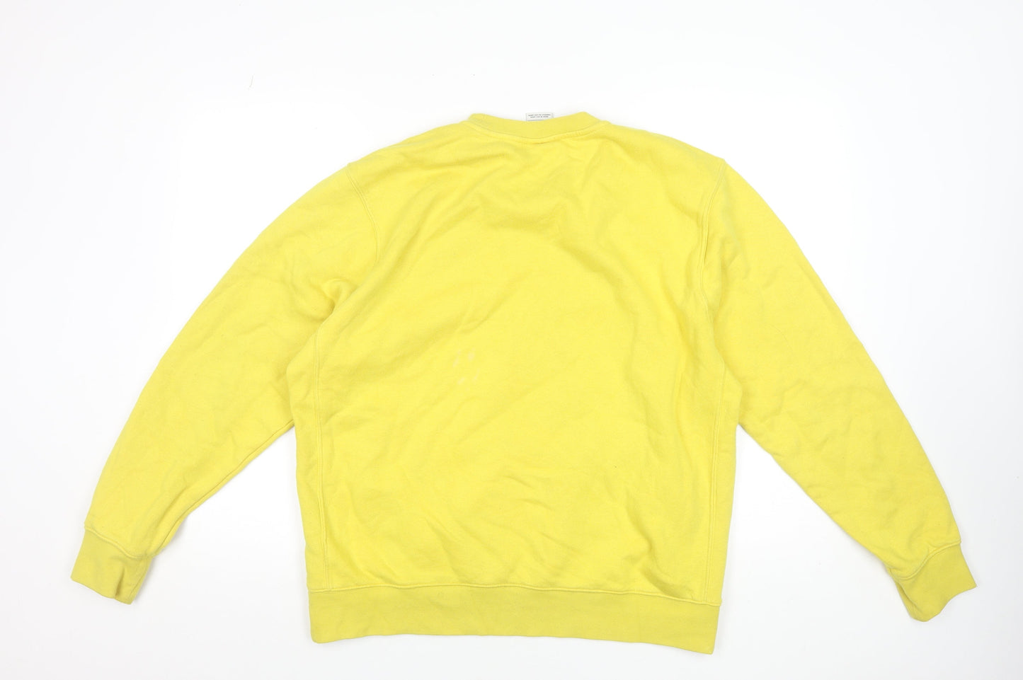Nike Men's Yellow Pullover Sweatshirt Size L Crew Neck