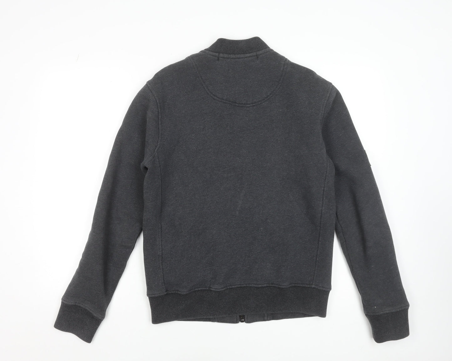 Superdry Men's Grey Full Zip Sweatshirt Jacket Size M