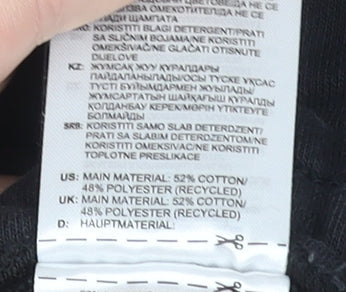 Adidas Women's Black XS Jogger Trousers Elastic Waist Logo Sweatpants