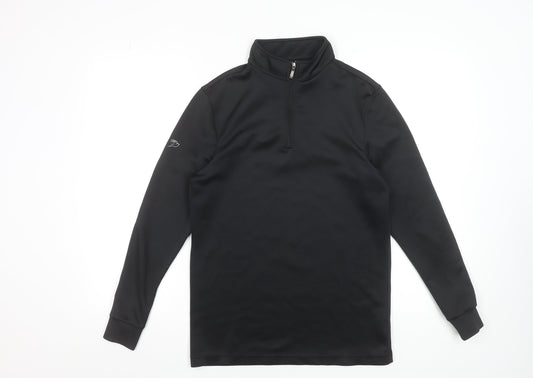 Kartel Womens Black 1/4 Zip Lightweight Softshell Sports Jacket Size S