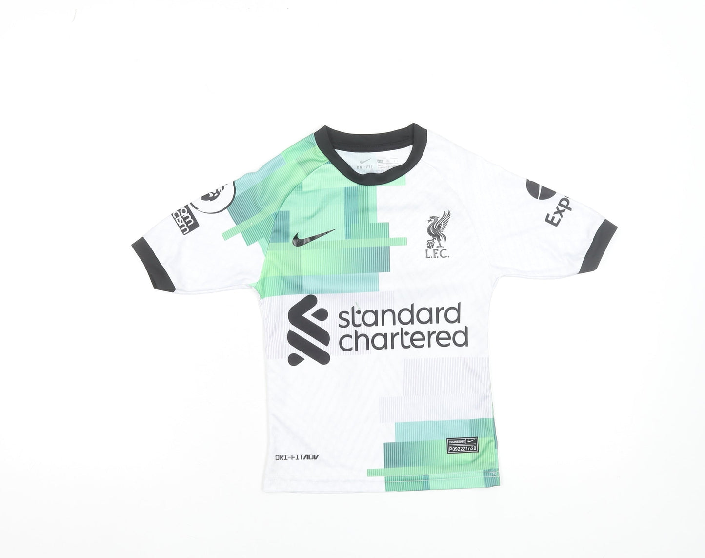 Nike Boys White Liverpool FC M. Salah 6 Years Football Jersey Shirt