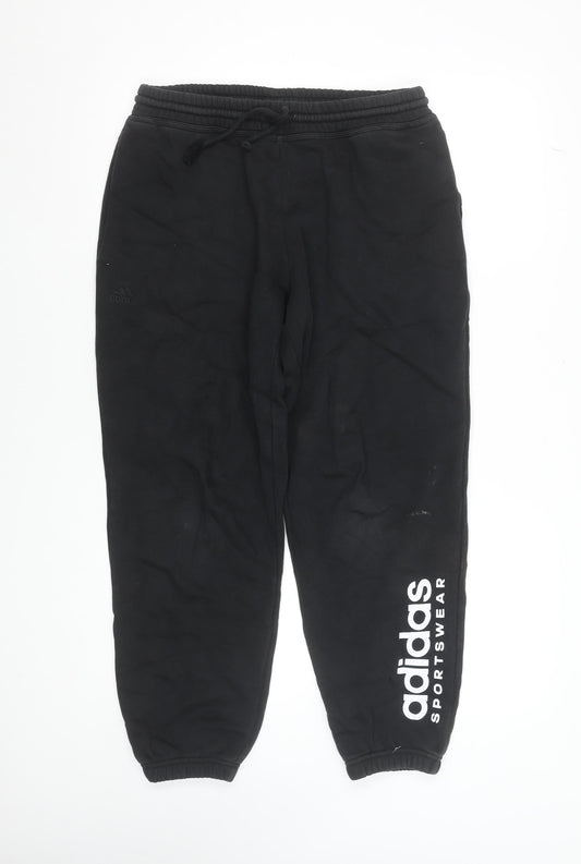 adidas Men's Black Jogger Sweatpants M Regular Fit Sportswear