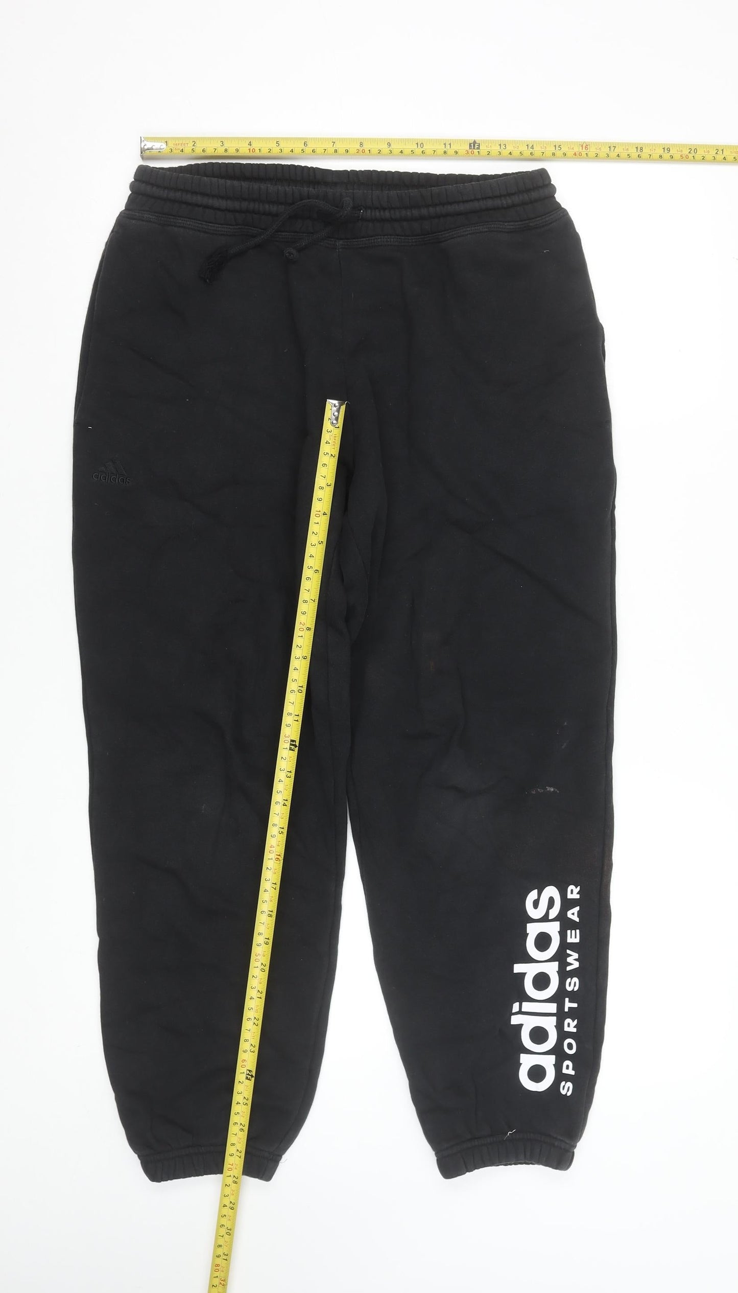 adidas Men's Black Jogger Sweatpants M Regular Fit Sportswear