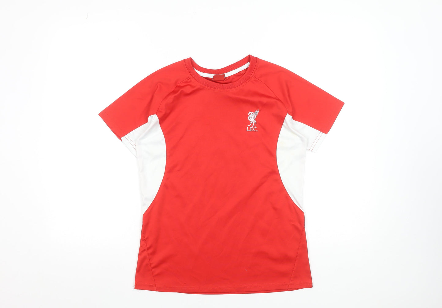 L.F.C. Boys Red Short Sleeve Football T-Shirt XL Lightweight Jersey