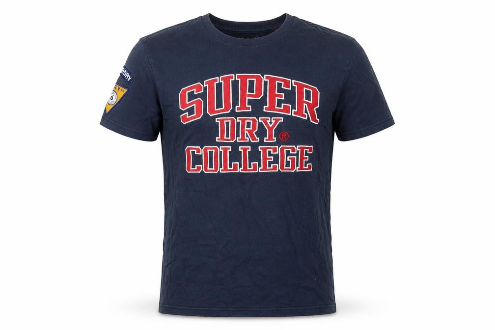 Mens UK Size M Superdry Blue  Cotton T-Shirt