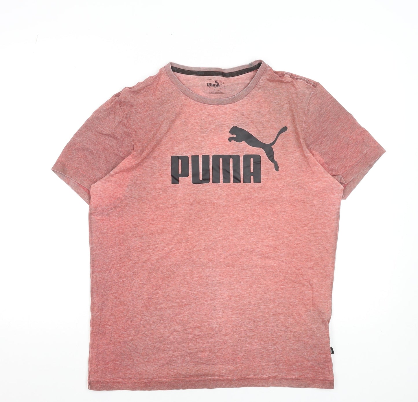 Mens UK Size M PUMA Red  Cotton Blend T-Shirt