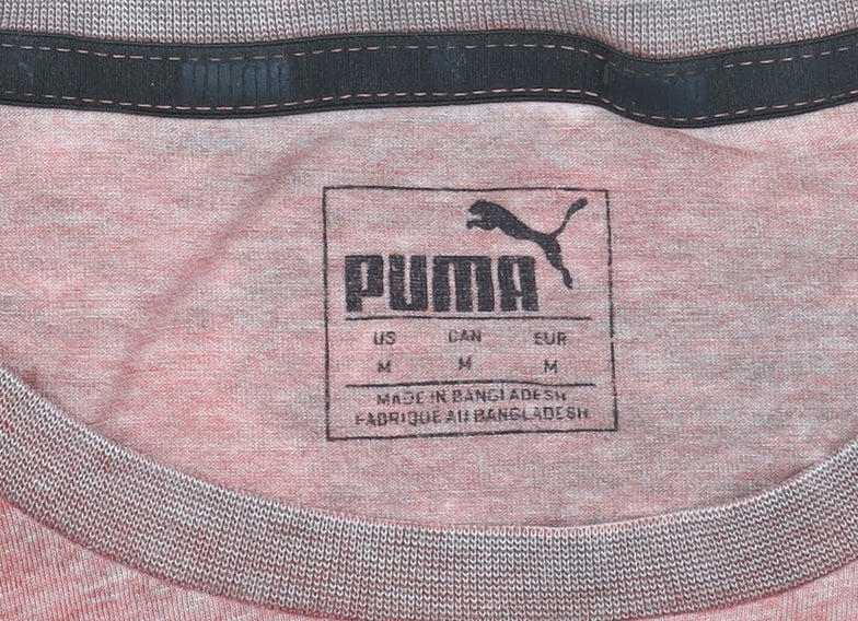 Mens UK Size M PUMA Red  Cotton Blend T-Shirt