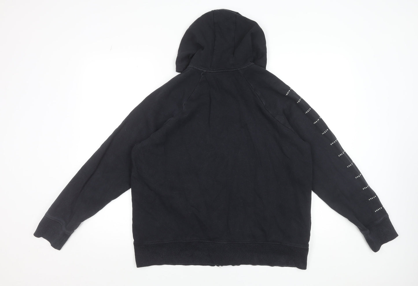 Under Armour Men's Black Full Zip Hoodie Size L Sports Fleece